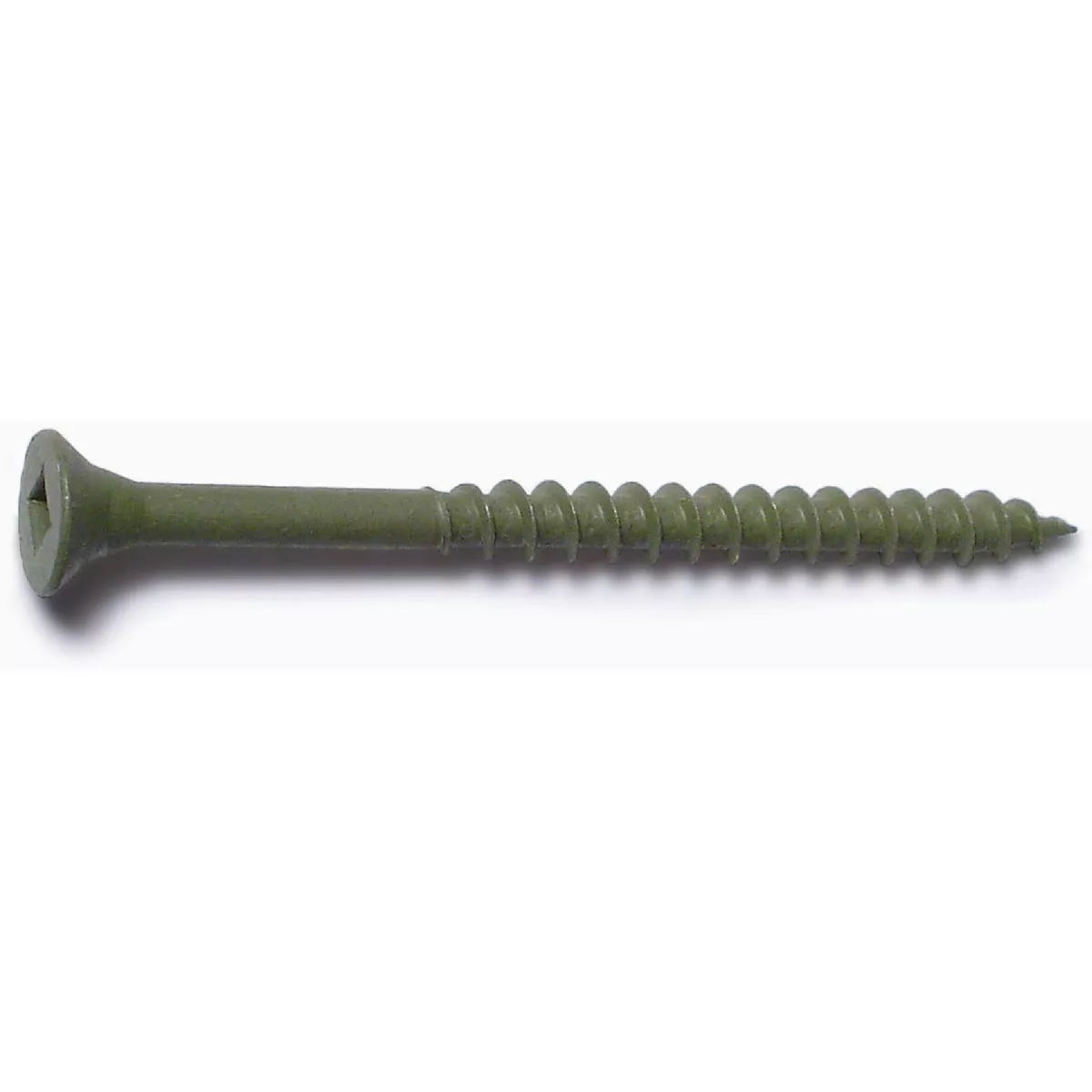Midwest Fastener #8 x 2-1/2 In. Green XL1500 Coated Steel Square Drive Bugle Head Deck Deck Screws (2500 Ct.)