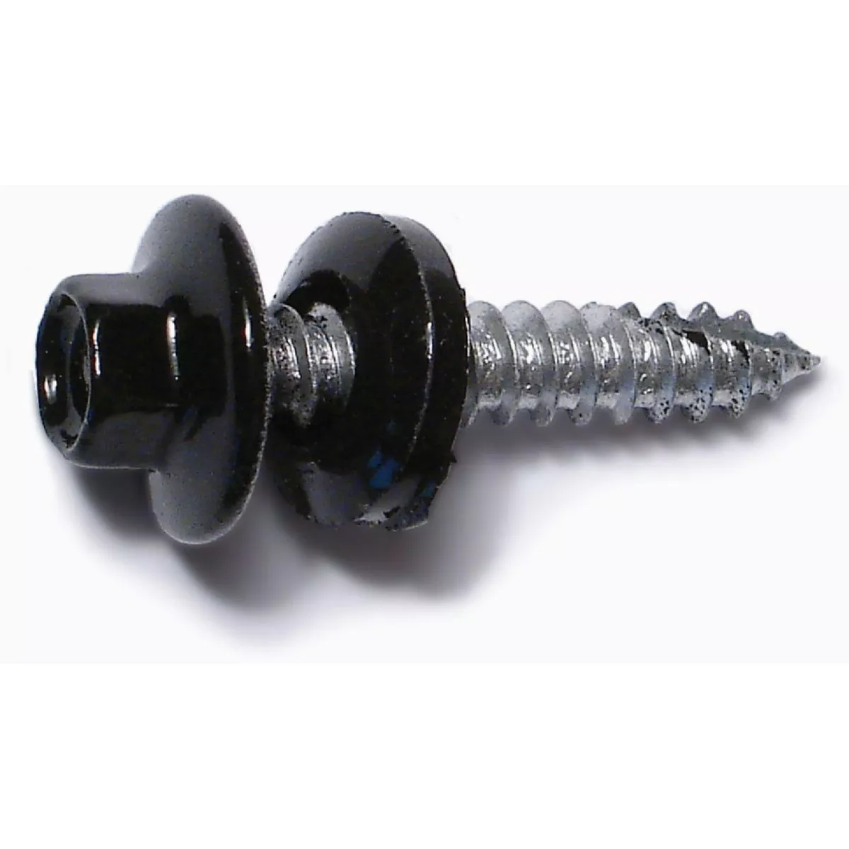 Midwest Fastener #10-14 x 1 In. Black Painted Steel Hex Washer Head Pole Barn Self-Drilling Screws (109 Ct.)