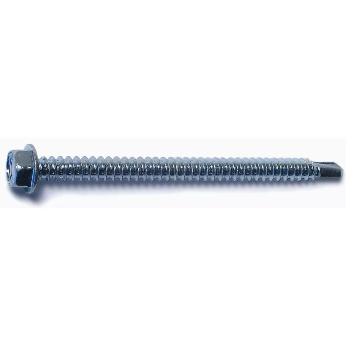 Midwest Fastener #12-14 x 3 In. Zinc Plated Steel Hex Washer Head Self-Drilling Screws (43 Ct.)- - photo 2
