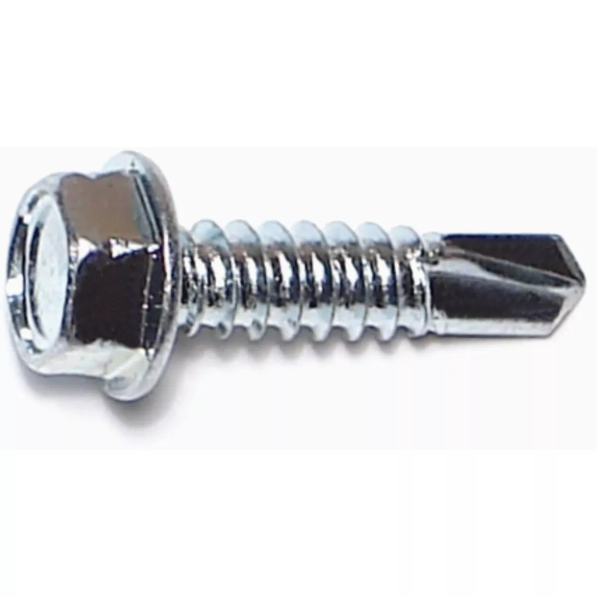 Midwest Fastener #14-14 x 1 In. Zinc Plated Steel Hex Washer Head Self-Drilling Screws (69 Ct.)