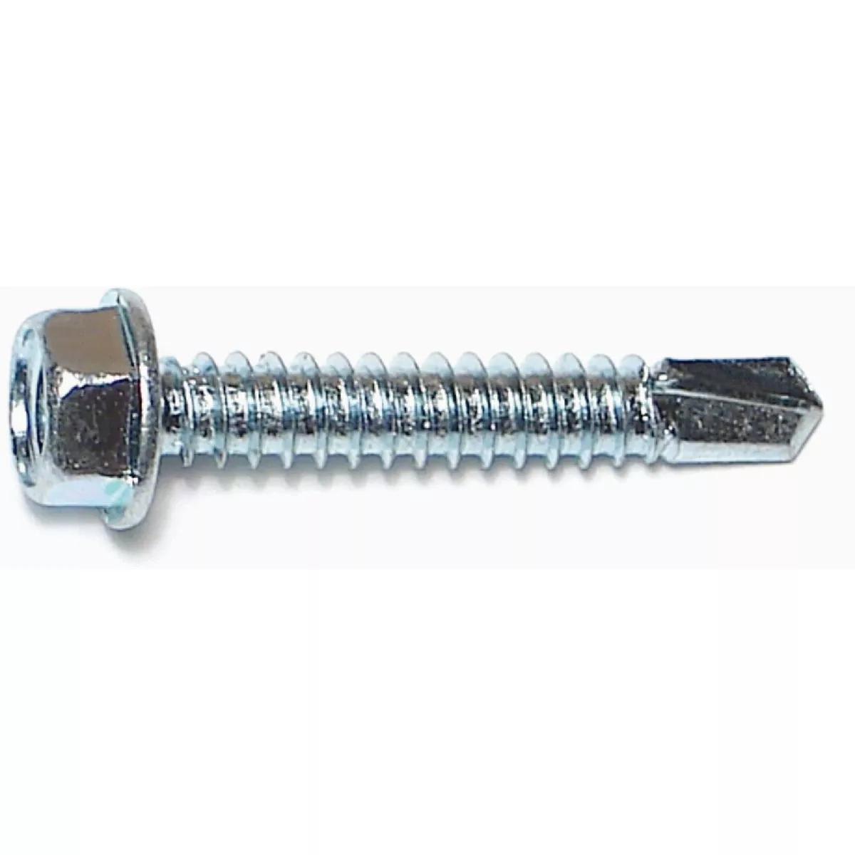 Midwest Fastener #14-14 x 1-1/2 In. Zinc Plated Steel Hex Washer Head Self-Drilling Screws (53 Ct.)