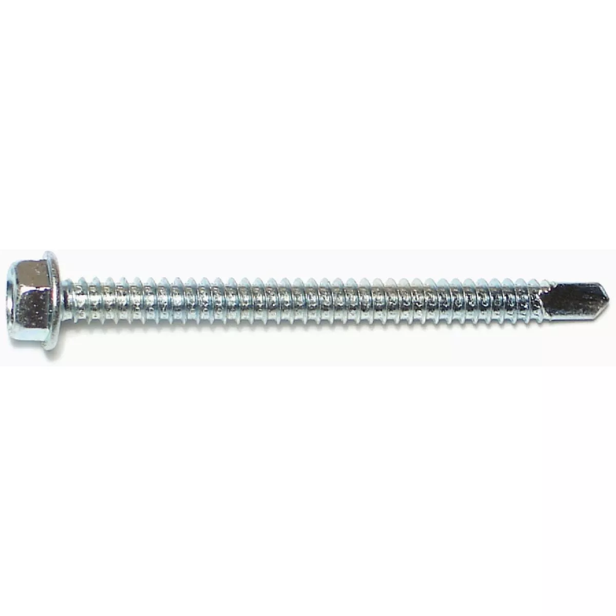 Midwest Fastener #14-14 x 3 In. Zinc Plated Steel Hex Washer Head Self-Drilling Screws (30 Ct.)
