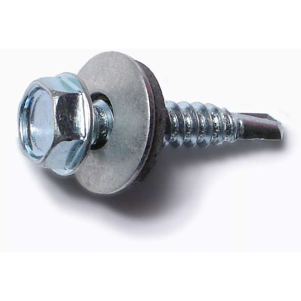 Midwest Fastener #10-16 x 1 In. Zinc Plated Steel Hex Bonded Washer Head Self-Drilling Screws (104 Ct.)