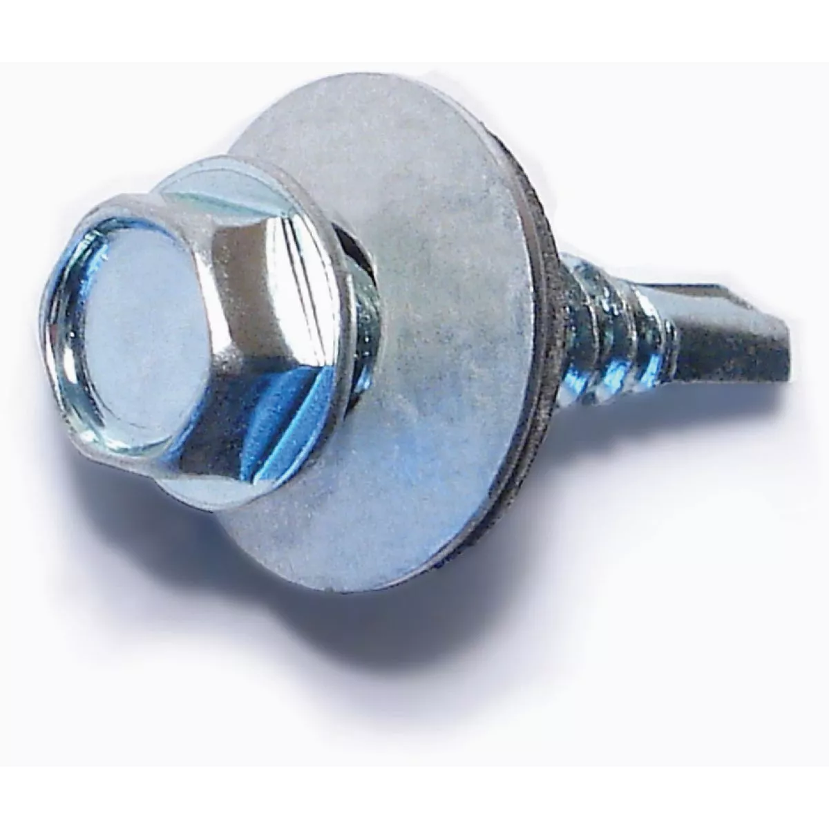 Midwest Fastener #12-14 x 1 In. Zinc Plated Steel Hex Bonded Washer Head Self-Drilling Screws (76 Ct.)-