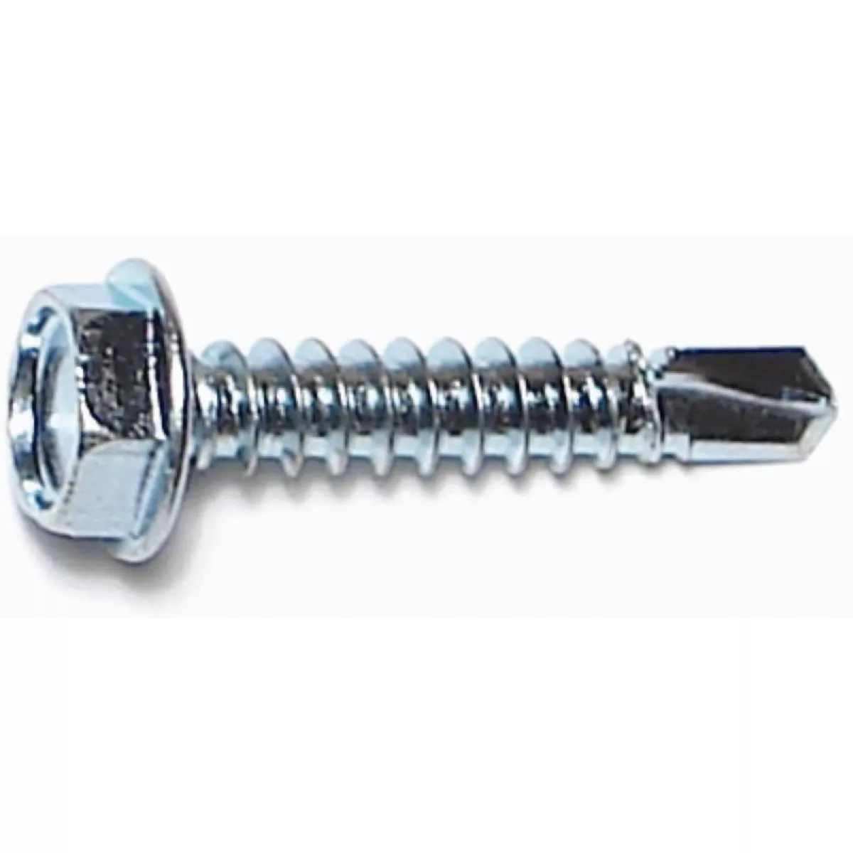 Midwest Fastener #10-16 x 1 In. Zinc Plated Steel Hex Washer Head Self-Drilling Screws