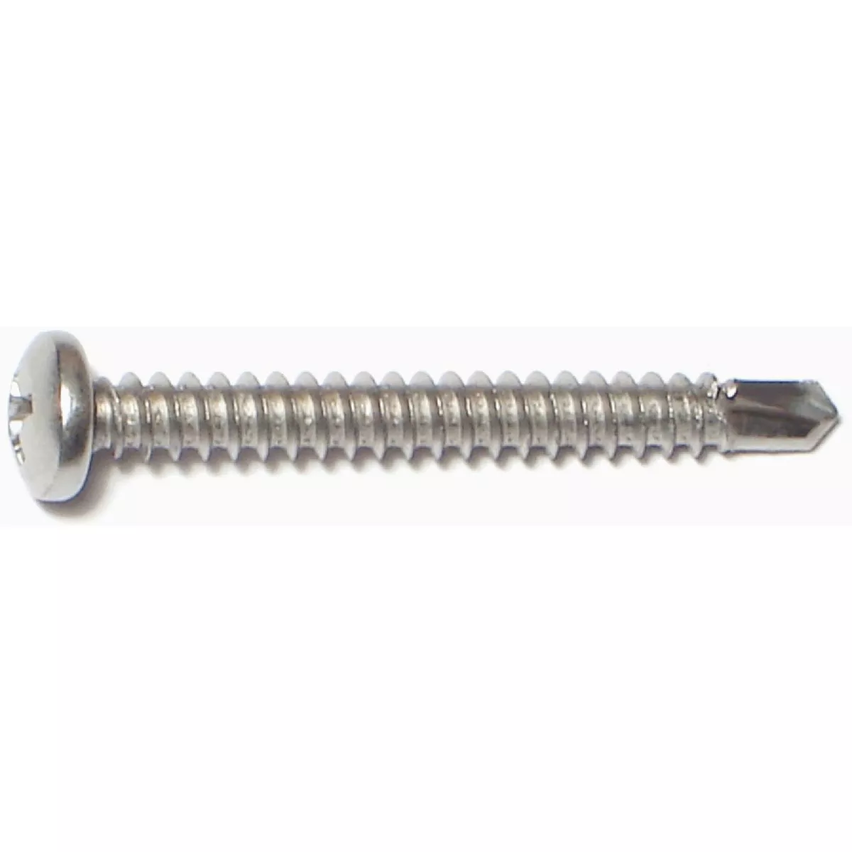 Midwest Fastener #8-18 x 1-1/2 In. 410 Stainless Steel Phillips Pan Head Self-Drilling Screws (100 Ct.)