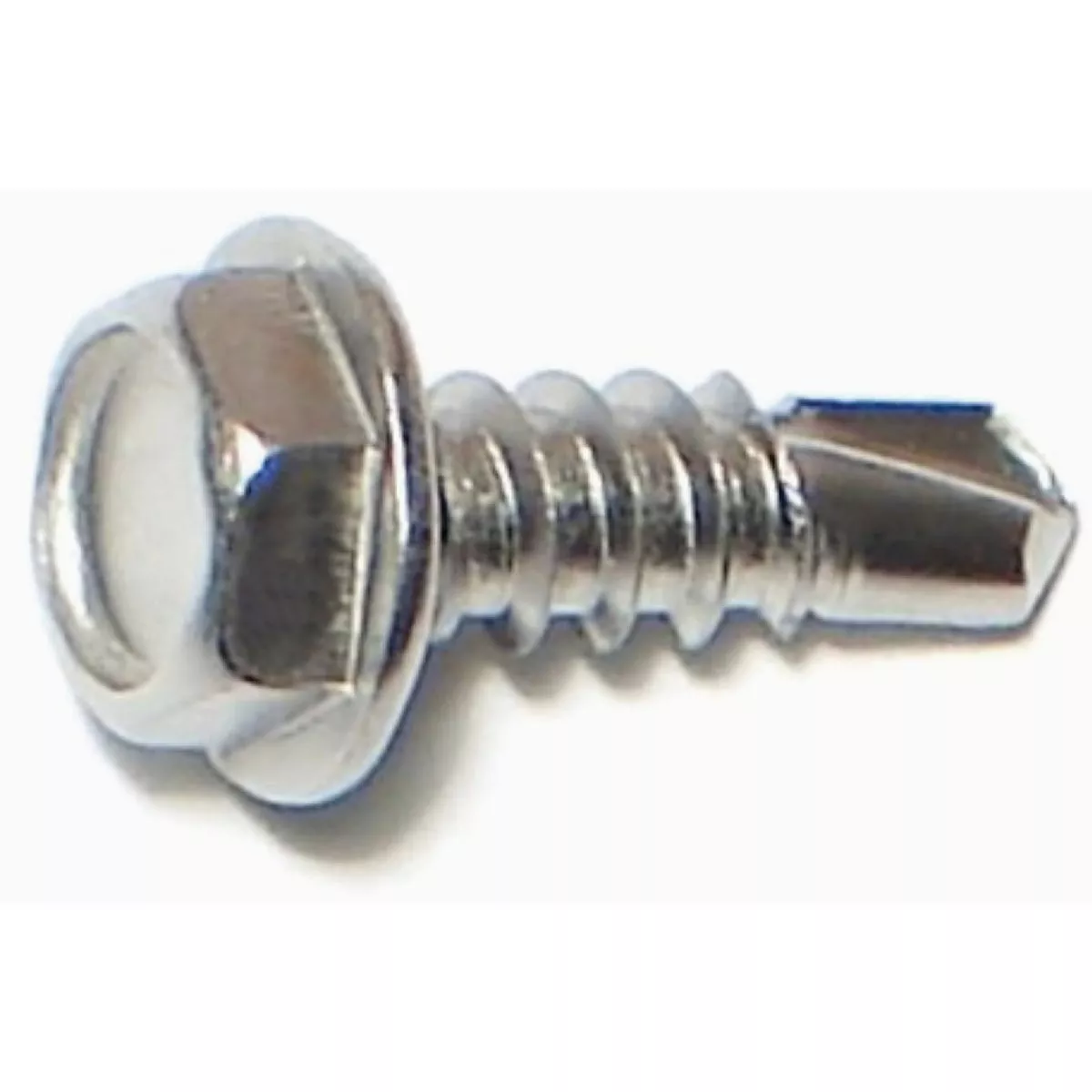 Midwest Fastener #8-18 x 1/2 In. 410 Stainless Steel Hex Washer Head Self-Drilling Screws