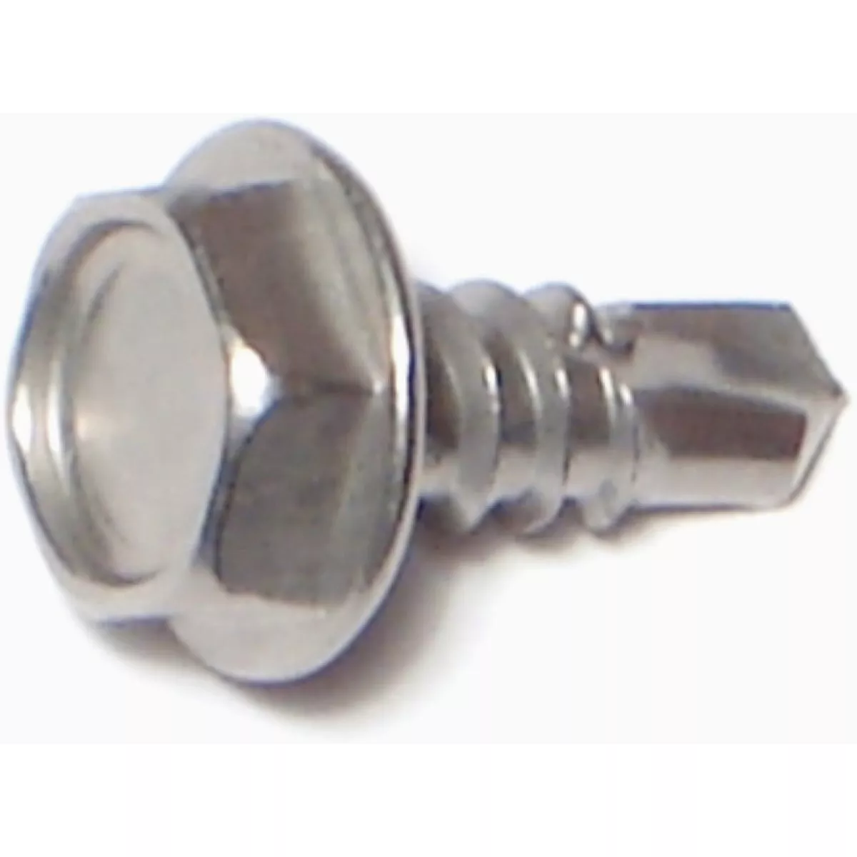 Midwest Fastener #10-16 x 1/2 In. 410 Stainless Steel Hex Washer Head Self-Drilling Screws (100 Ct.)