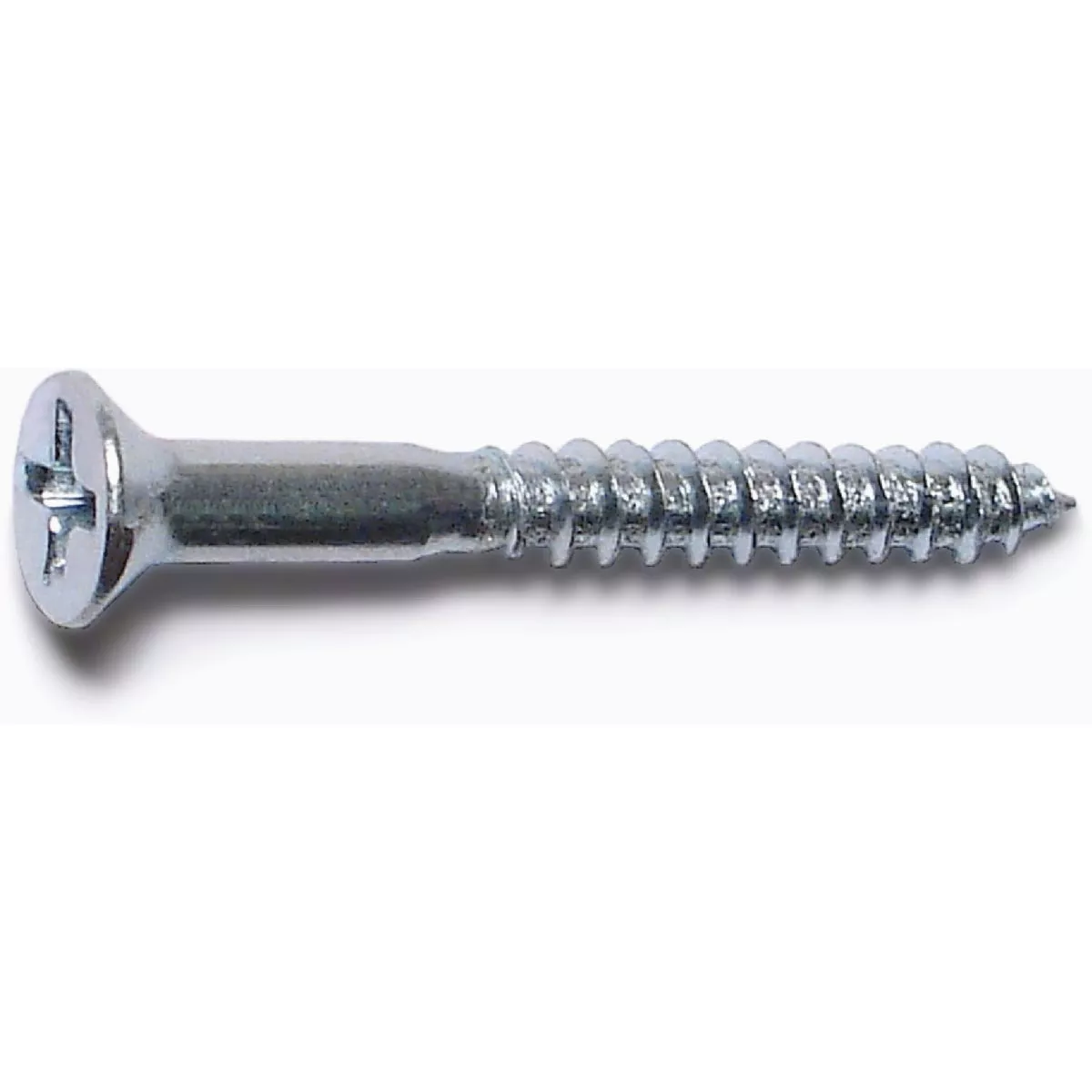 Midwest Fastener #6 x 1-1/4 In. Zinc Plated Steel Phillips Flat Head Wood Screws (1 Ct.) - photo 2