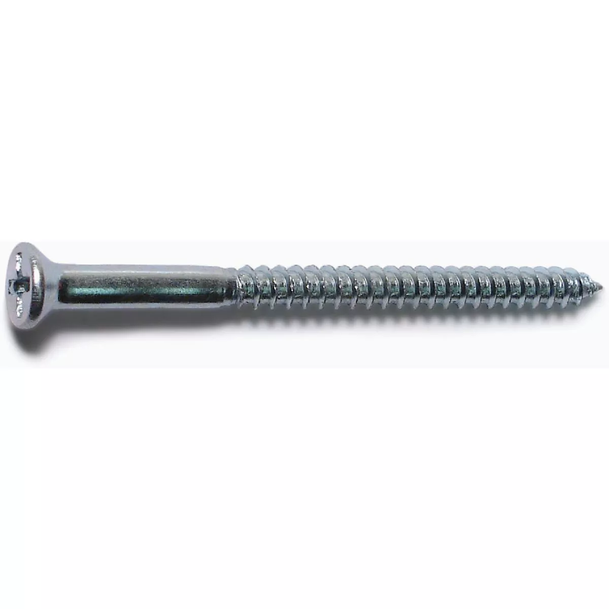 Midwest Fastener #8 x 2-1/2 In. Zinc Plated Steel Phillips Flat Head Wood Screws (1 Ct.)