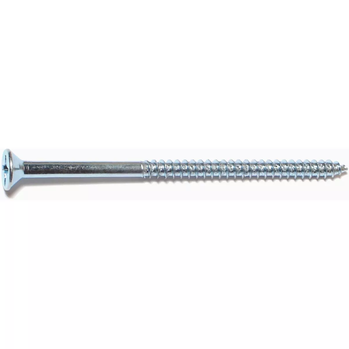 Midwest Fastener #10 x 3-1/2 In. Zinc Plated Steel Phillips Flat Head Wood Screws (1 Ct.)