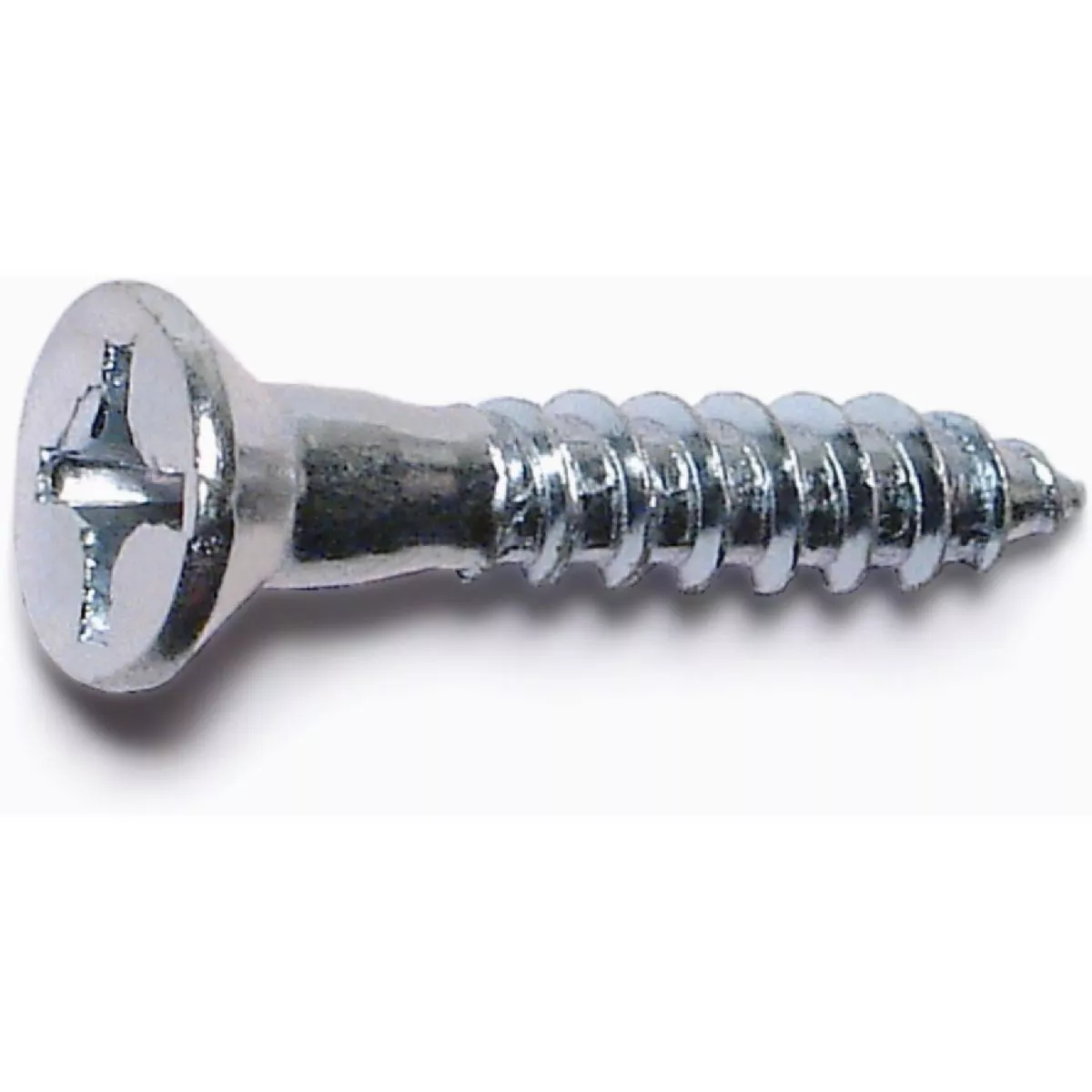 Midwest Fastener #12 x 1-1/4 In. Zinc Plated Steel Phillips Flat Head Wood Screws (1 Ct.)-
