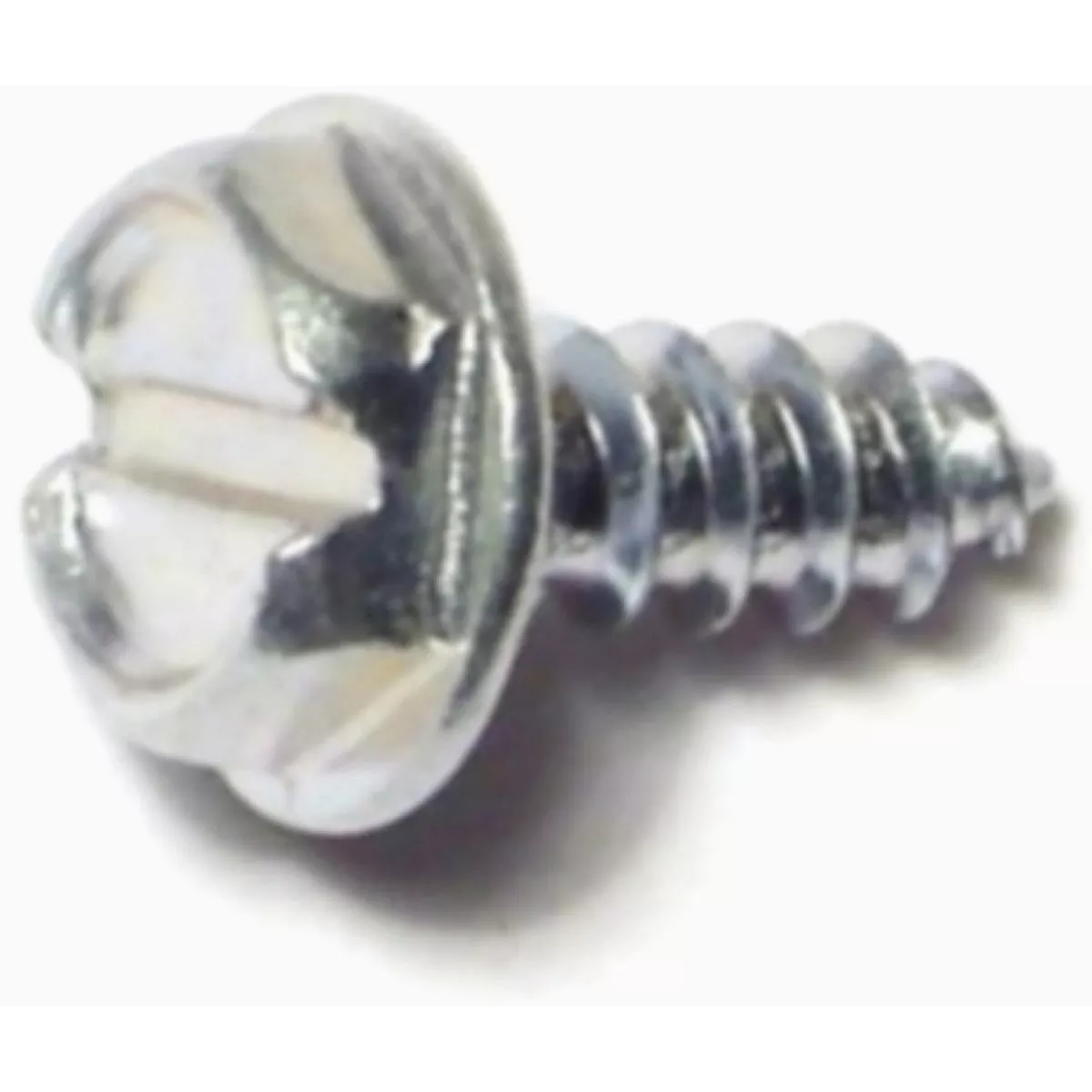 Midwest Fastener #6 x 3/8 In. Zinc Plated Steel Slotted Hex Washer Head Sheet Metal Screws (1 Ct.)-