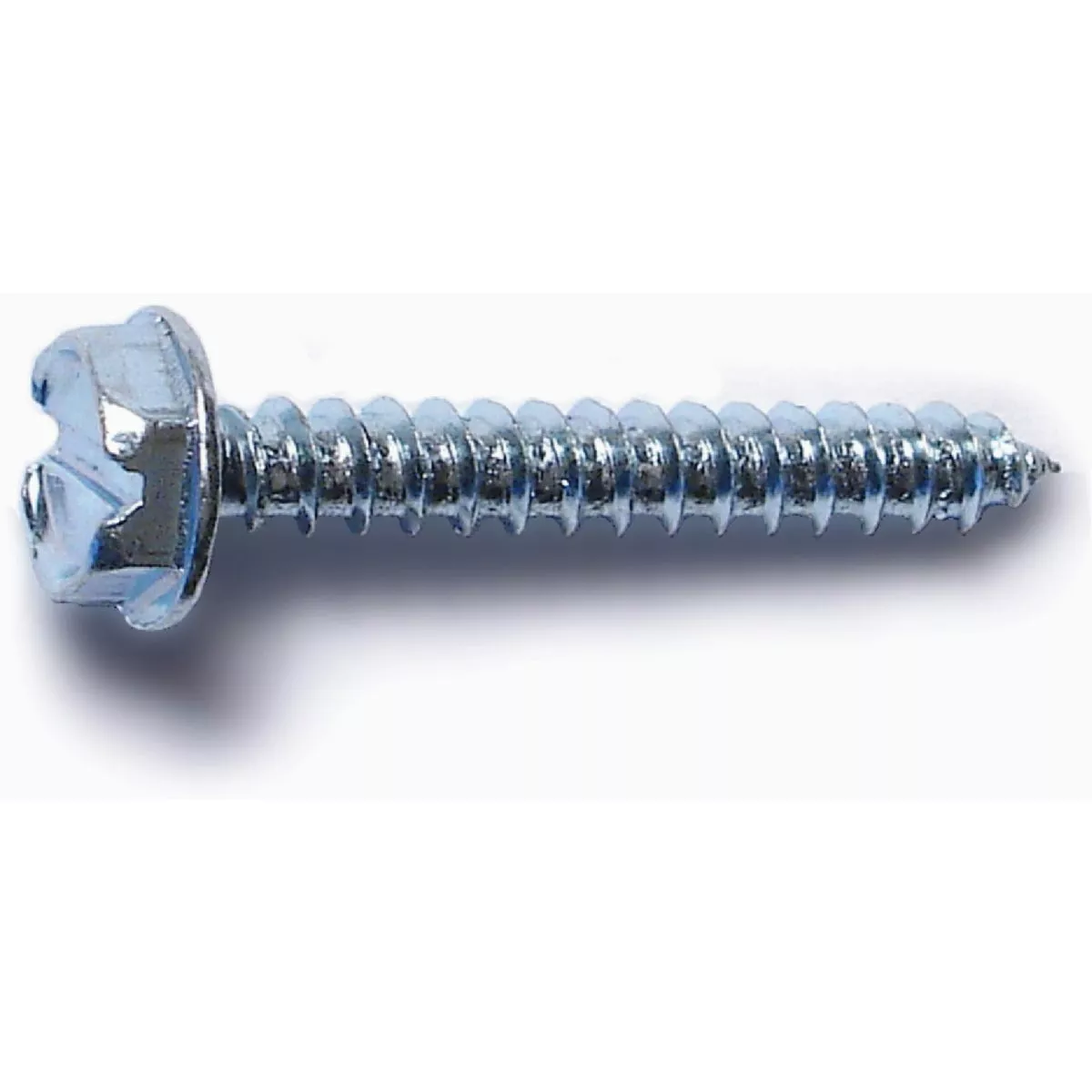 Midwest Fastener #6 x 1 In. Zinc Plated Steel Slotted Hex Washer Head Sheet Metal Screws (1 Ct.)
