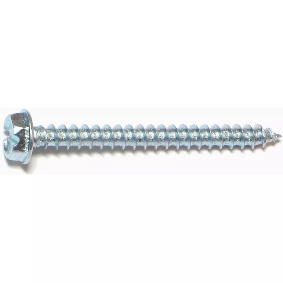 Midwest Fastener #10 x 2 In. Zinc Plated Steel Slotted Hex Washer Head Sheet Metal Screws (1 Ct.)