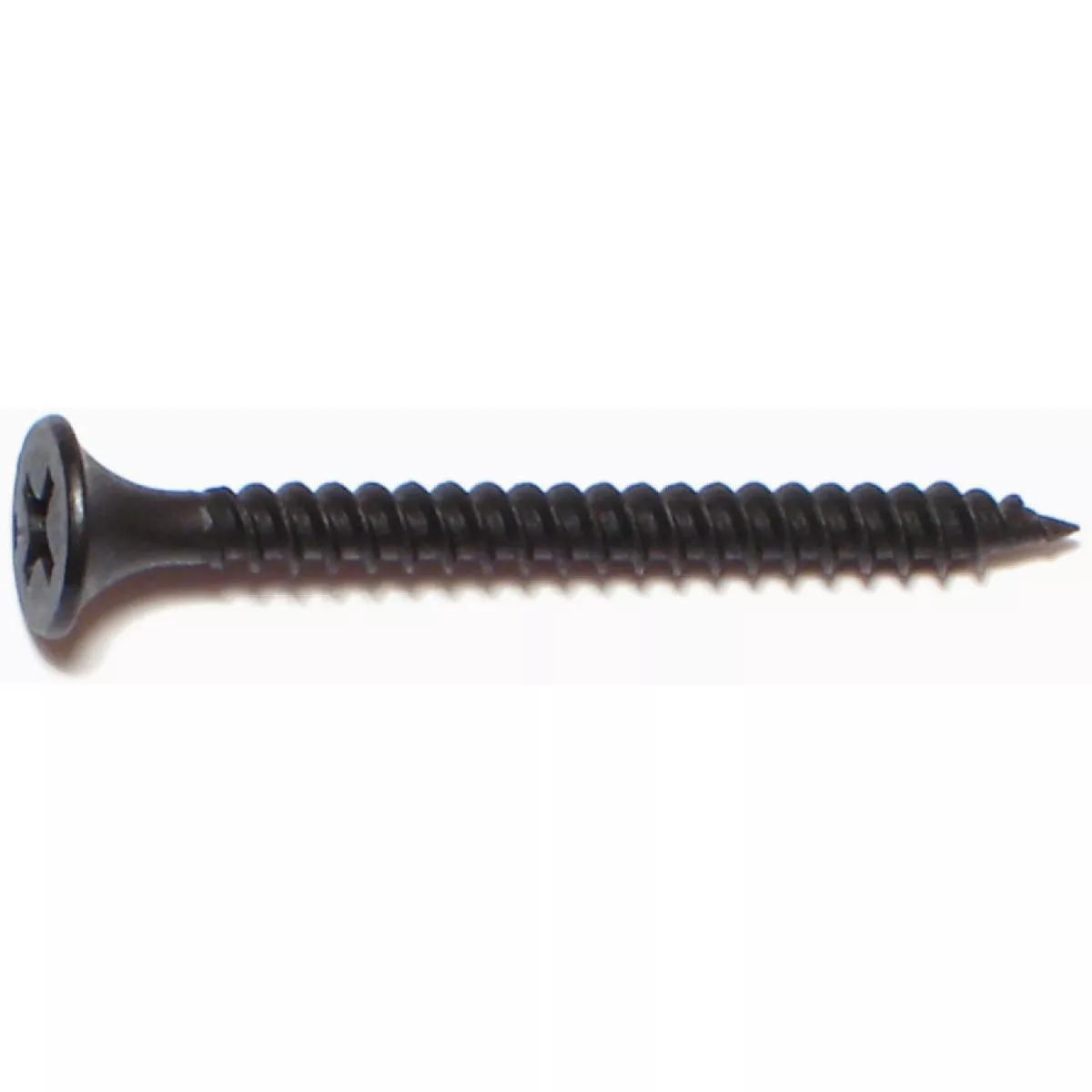 Midwest Fastener #6 x 1-5/8 In. Black Phosphate Steel Fine Thread Phillips Bugle Head Drywall Screws (1 Ct.)-
