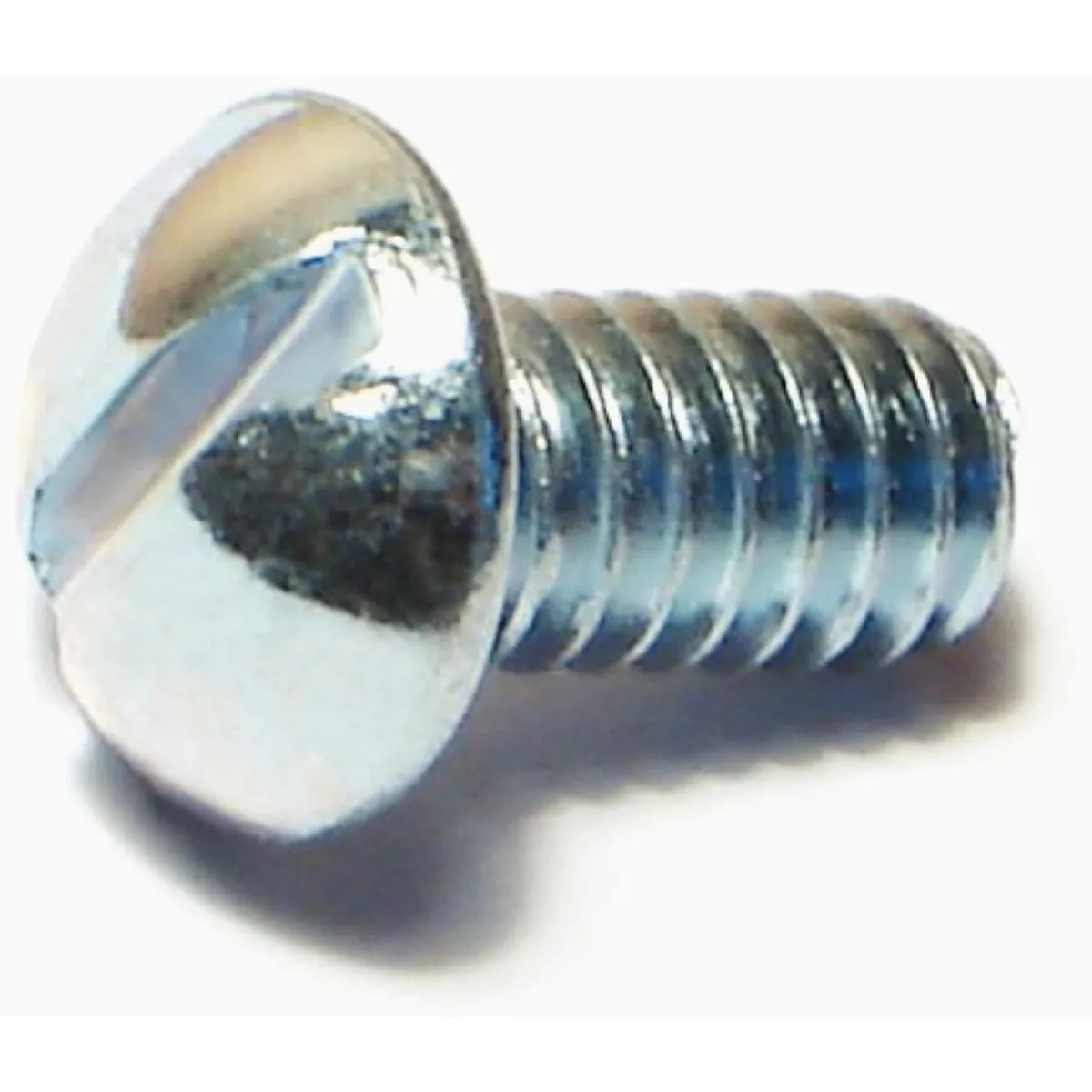 Midwest Fastener 1/4 In.-20 x 1/2 In. Zinc Plated Steel Coarse Thread Slotted Round Head Machine Screws (1 Ct.)-
