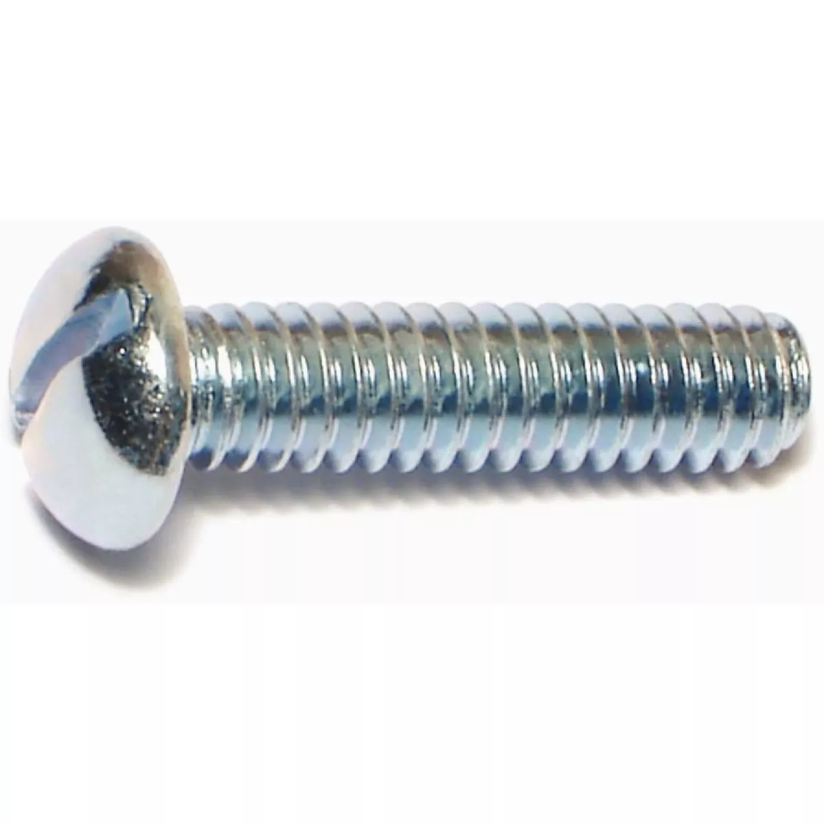 Midwest Fastener 1/4 In.-20 x 1 In. Zinc Plated Steel Coarse Thread Slotted Round Head Machine Screws (1 Ct.)-