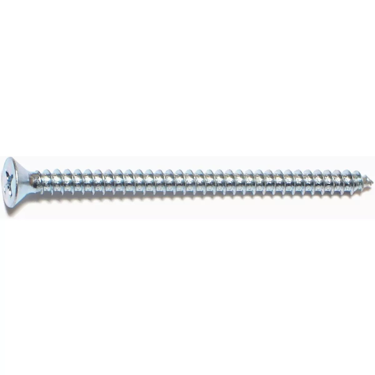 Midwest Fastener #8 x 2-1/2 In. Zinc Plated Steel Phillips Flat Head Sheet Metal Screws
