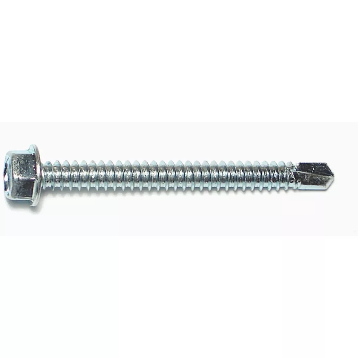 Midwest Fastener #14-14 x 2-1/2 In. Zinc Plated Steel Hex Washer Head Self-Drilling Screws