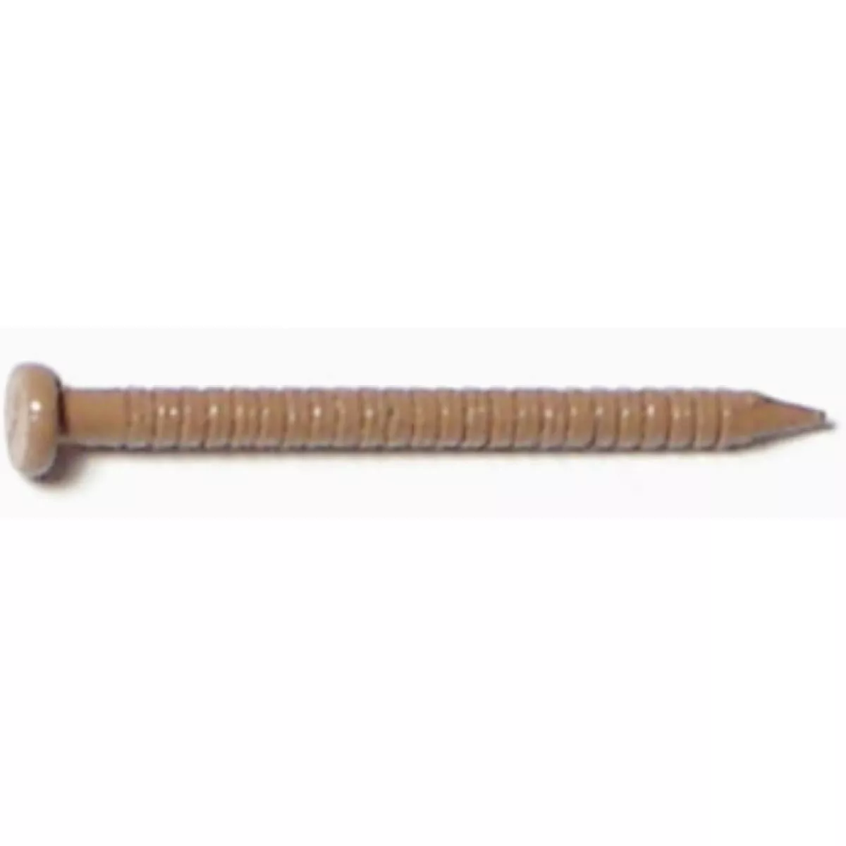Midwest Fastener 1 In. Oak Brown Painted Steel Panel Flat Head Nails