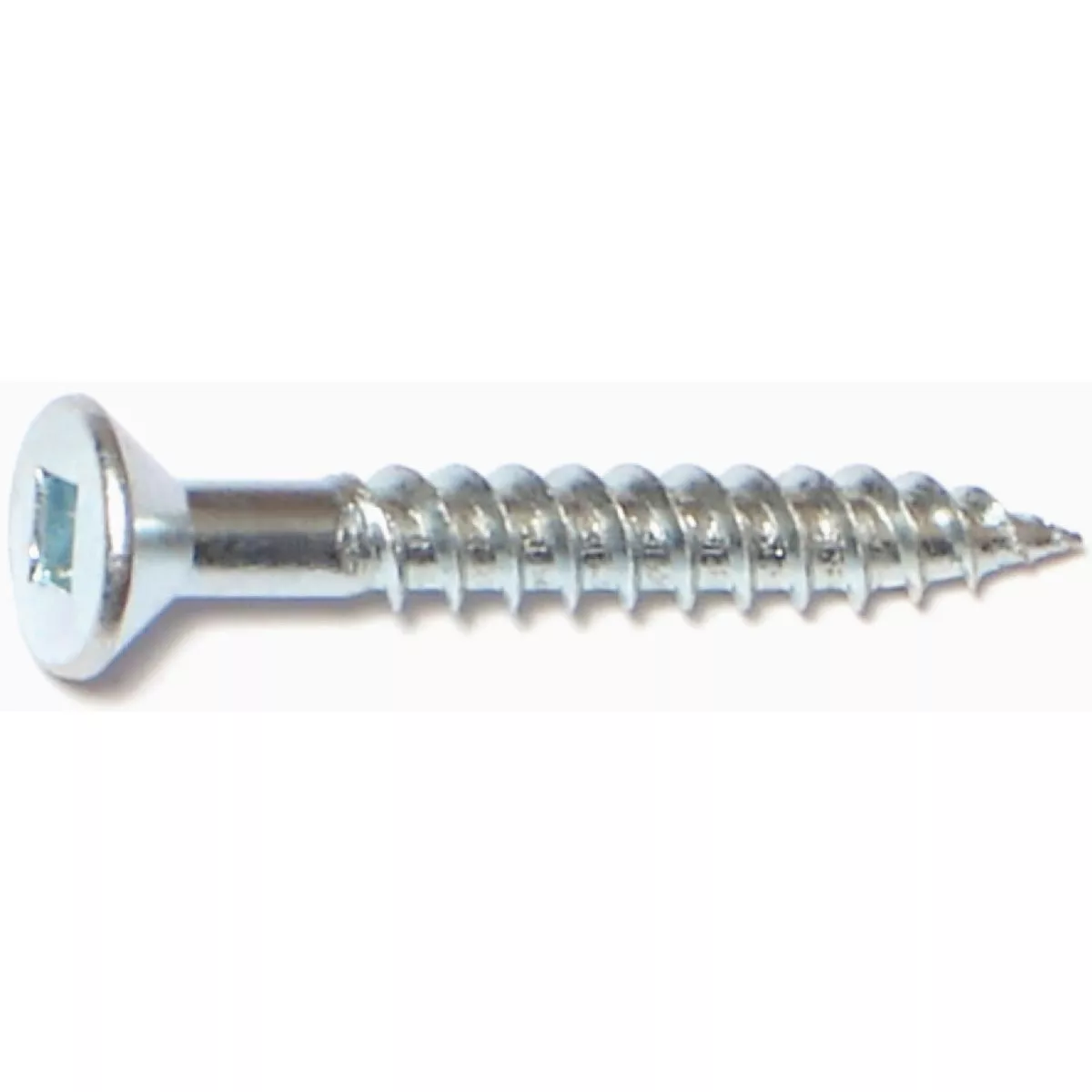 Midwest Fastener #8 x 1-1/4 In. Zinc Plated Steel Square Drive Flat Head Wood Screws (1 Ct.)- - photo 2