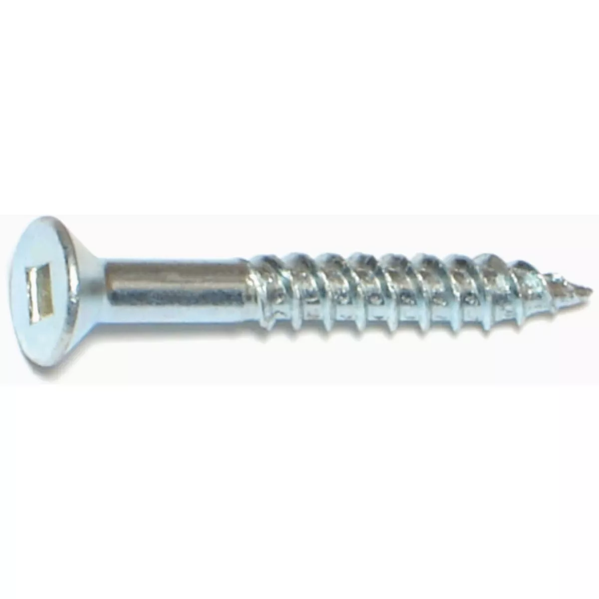 Midwest Fastener #10 x 1-1/2 In. Zinc Plated Steel Square Drive Flat Head Wood Screws (1 Ct.)-