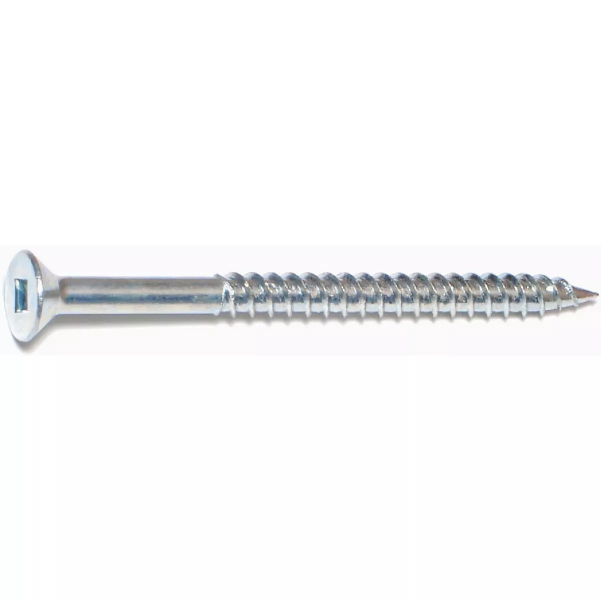 Midwest Fastener #12 x 3 In. Zinc Plated Steel Square Drive Flat Head Wood Screws (1 Ct.)- - photo 2
