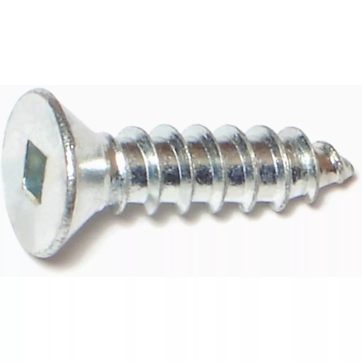 Midwest Fastener #14 x 1 In. Zinc Plated Steel Square Drive Flat Head Wood Screws (1 Ct.) - photo 2