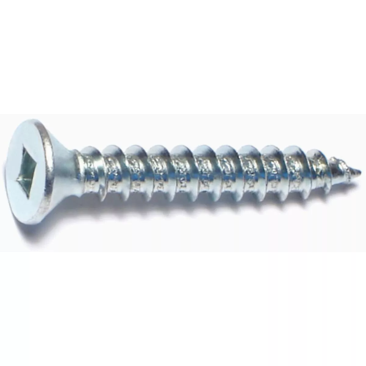 Midwest Fastener #10 x 1-1/4 In. Zinc Plated Steel Square Drive Flat Head Sheet Metal Screws