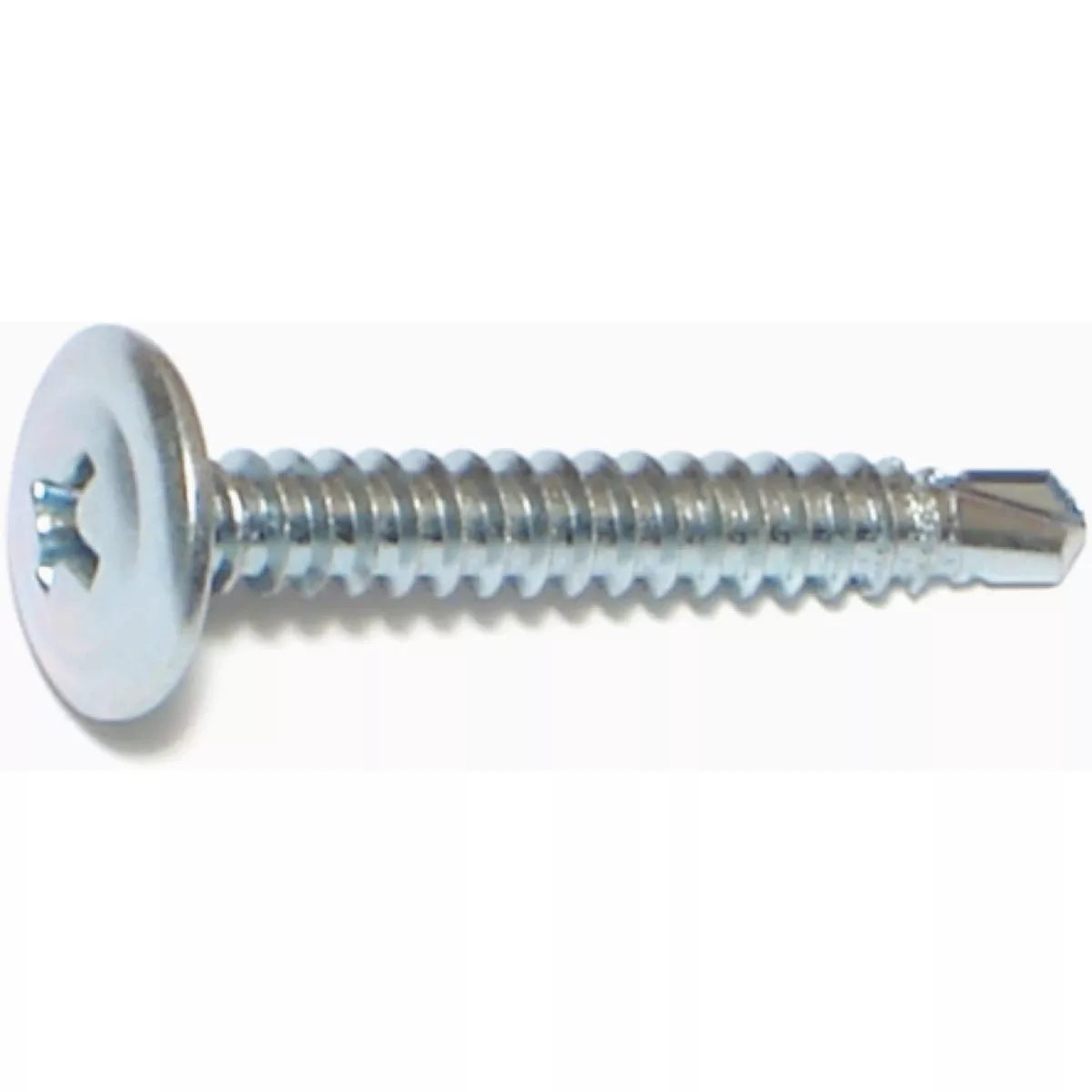 Midwest Fastener #8-18 x 1-1/4 In. Zinc Plated Steel Modified Phillips Truss Head Self-Drilling Screws