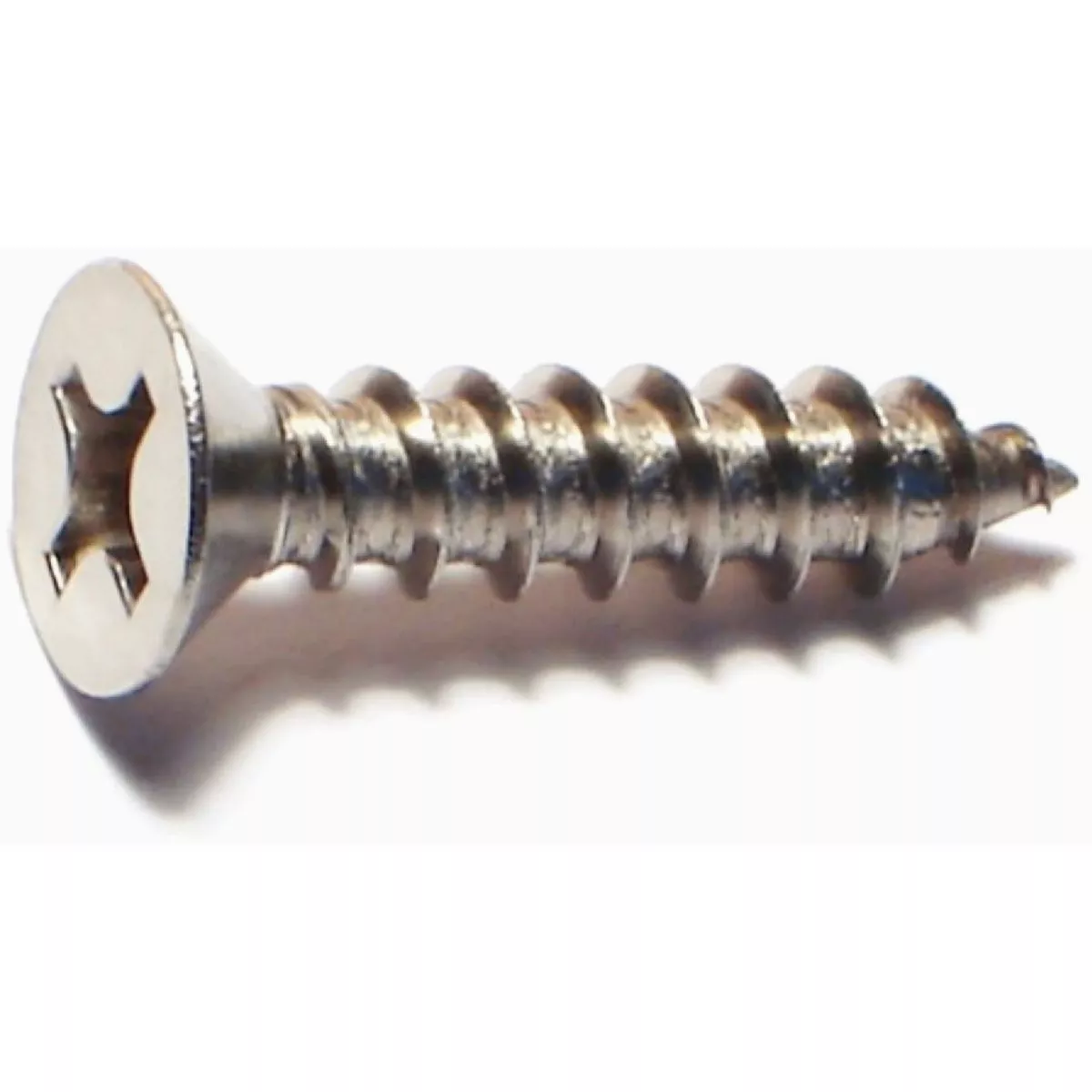 Midwest Fastener #12 x 1 In. 18-8 Stainless Steel Phillips Flat Head Sheet Metal Screws (1 Ct.)-