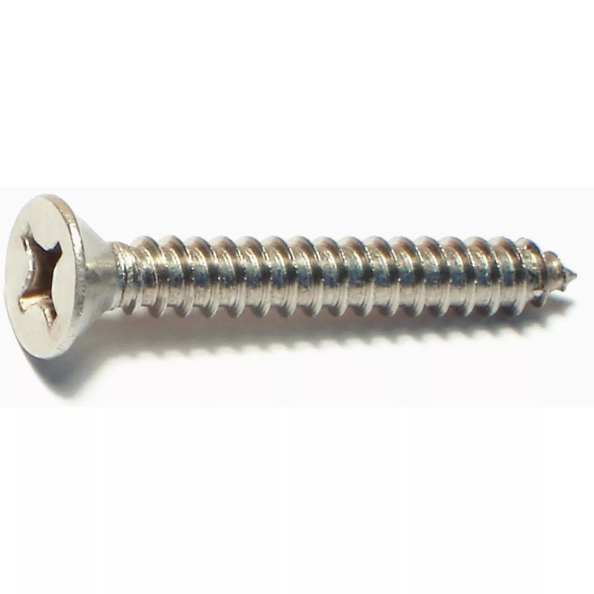 Midwest Fastener #12 x 1-1/2 In. 18-8 Stainless Steel Phillips Flat Head Sheet Metal Screws