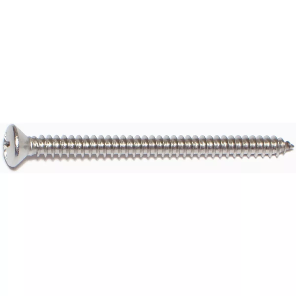 Midwest Fastener #10 x 2-1/2 In. 18-8 Stainless Steel Phillips Oval Head Sheet Metal Screws (1 Ct.)-