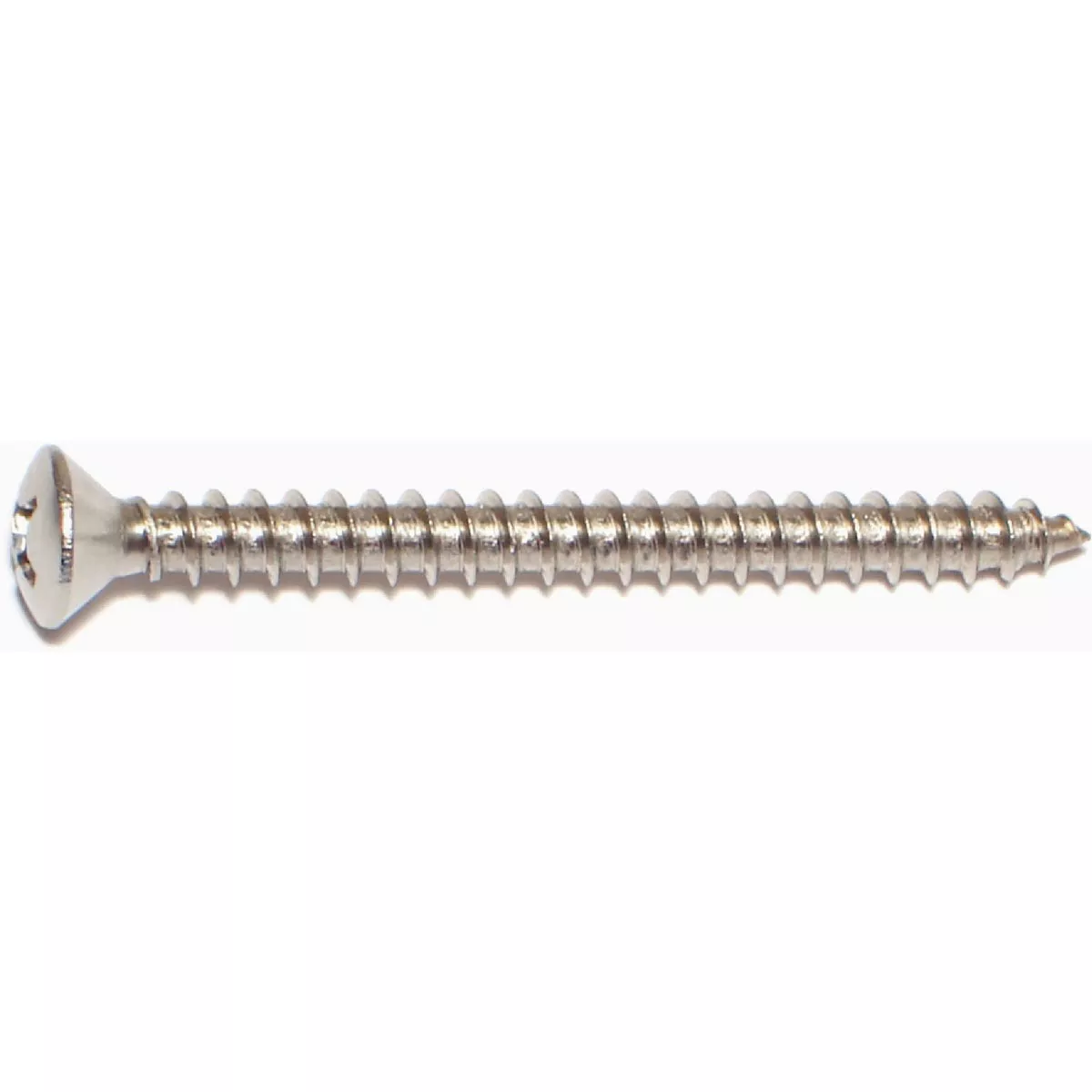 Midwest Fastener #12 x 2-1/2 In. 18-8 Stainless Steel Phillips Oval Head Sheet Metal Screws (1 Ct.)- - photo 2