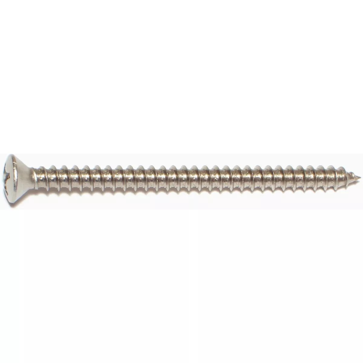 Midwest Fastener #12 x 3 In. 18-8 Stainless Steel Phillips Oval Head Sheet Metal Screws (1 Ct.) - photo 2