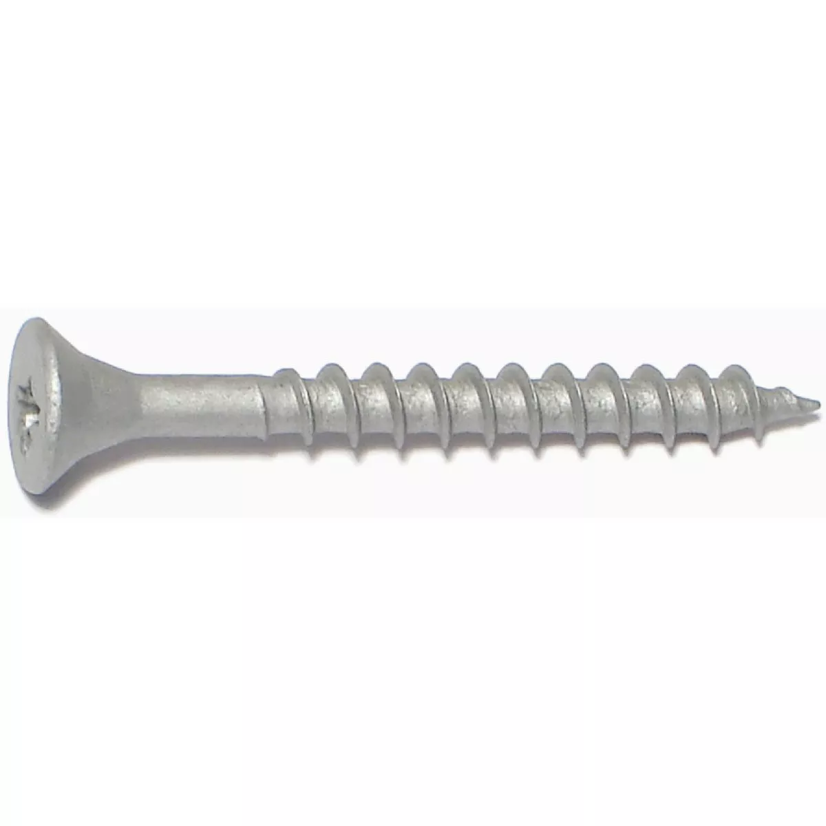 Midwest Fastener #7 x 1-5/8 In. Silver Ruspert Coated Steel Phillips Deck Bugle Head Deck Screws