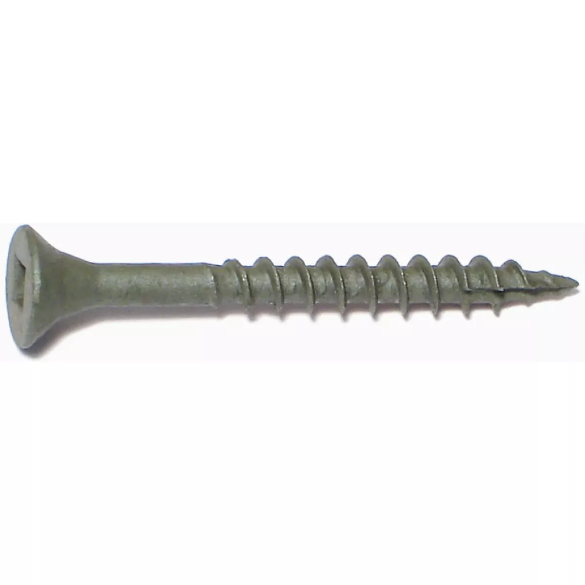 Midwest Fastener #7 x 1-5/8 In. Green XL1500 Coated Steel Square Drive Bugle Head Deck Deck Screws (1 Ct.) - photo 2