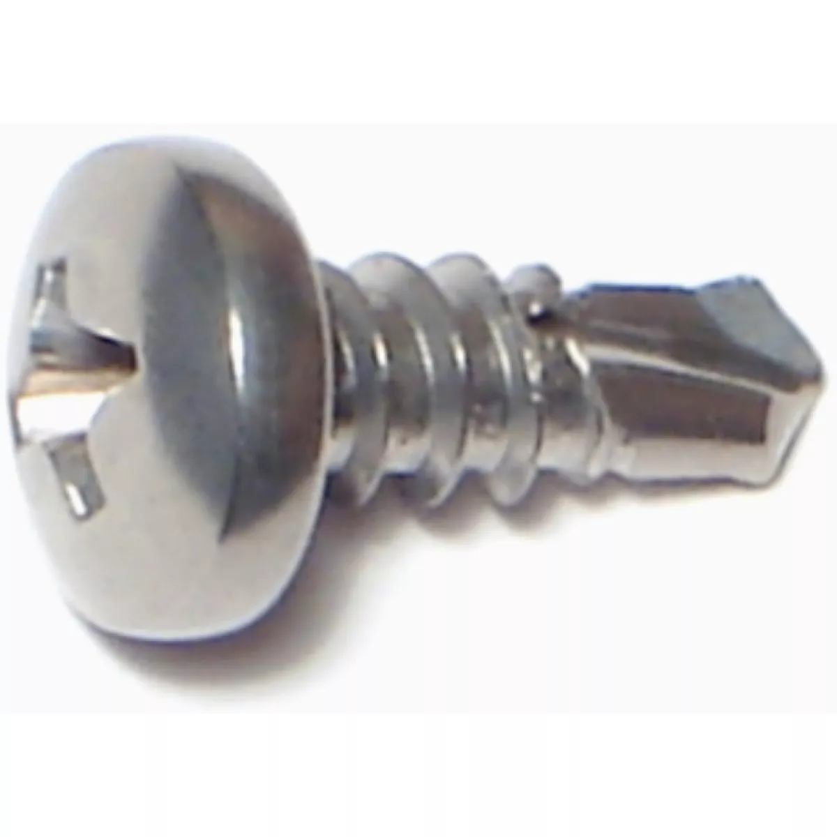 Midwest Fastener #10-16 x 1/2 In. 410 Stainless Steel Phillips Pan Head Self-Drilling Screws (1 Ct.)