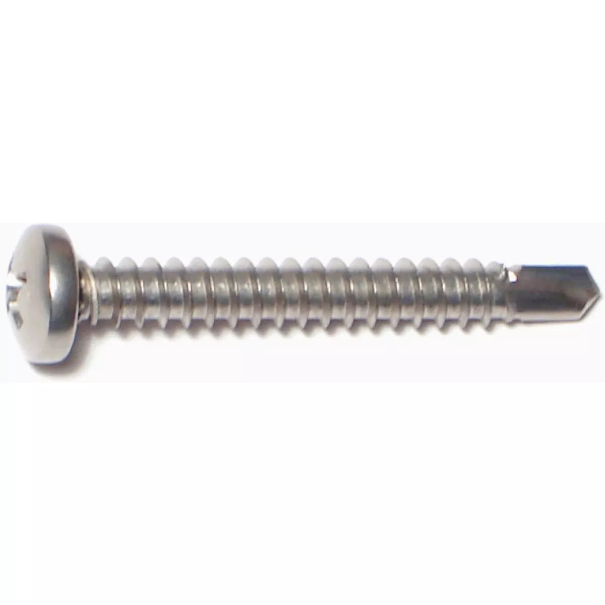 Midwest Fastener #10-16 x 1-1/2 In. 410 Stainless Steel Phillips Pan Head Self-Drilling Screws (1 Ct.)