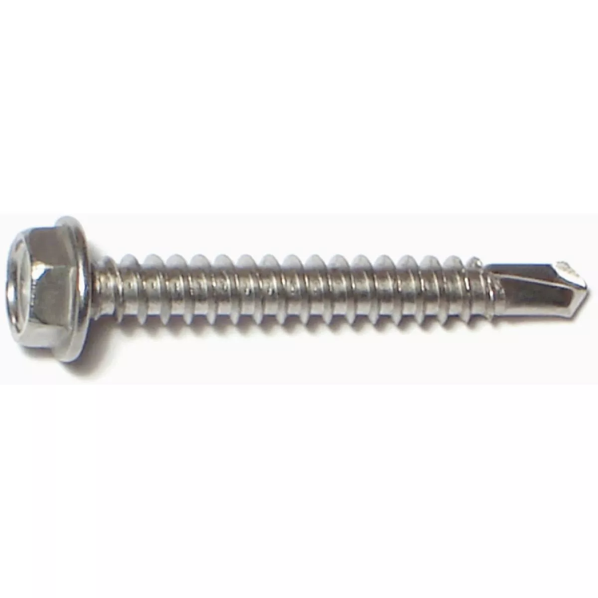 Midwest Fastener #8-18 x 1-1/4 In. 410 Stainless Steel Hex Washer Head Self-Drilling Screws (1 Ct.)