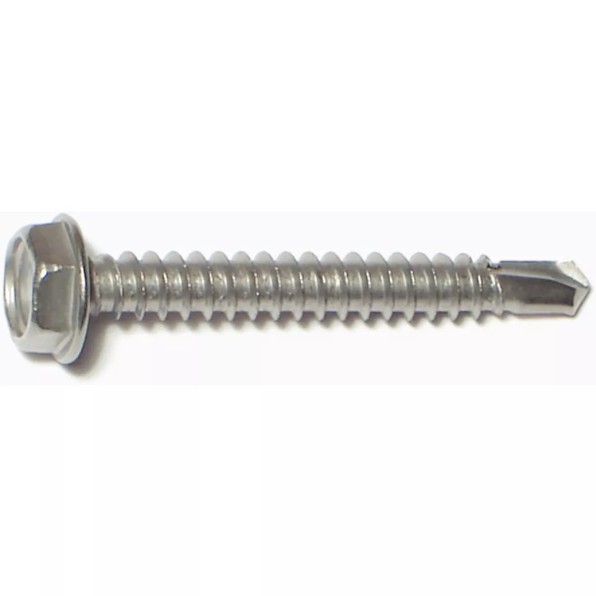 Midwest Fastener #10-16 x 1-1/2 In. 410 Stainless Steel Hex Washer Head Self-Drilling Screws
