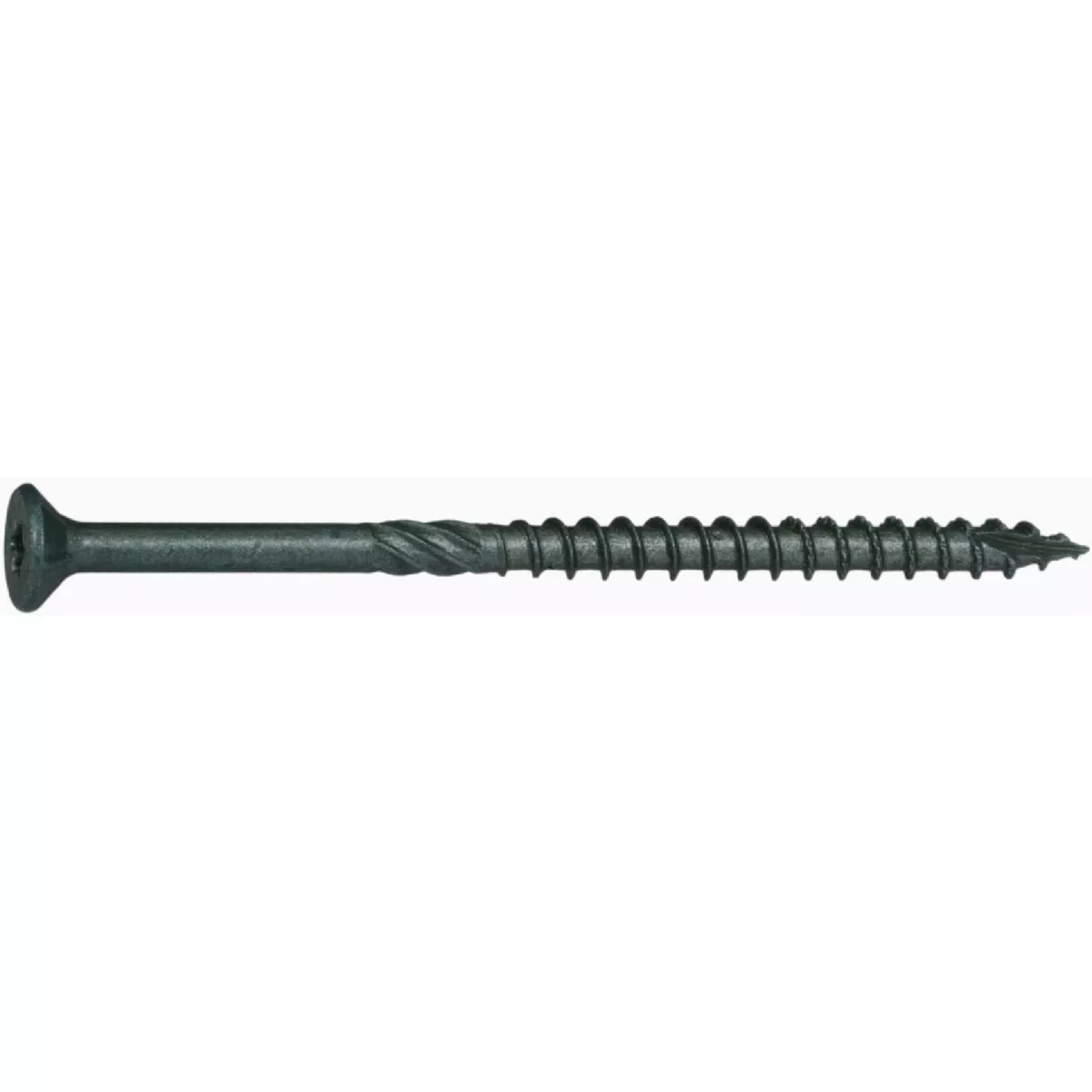 Midwest Fastener SaberDrive #10 x 3-1/2 In. Green XL1500 Coated Steel Star Drive Bugle Head Deck Screw-