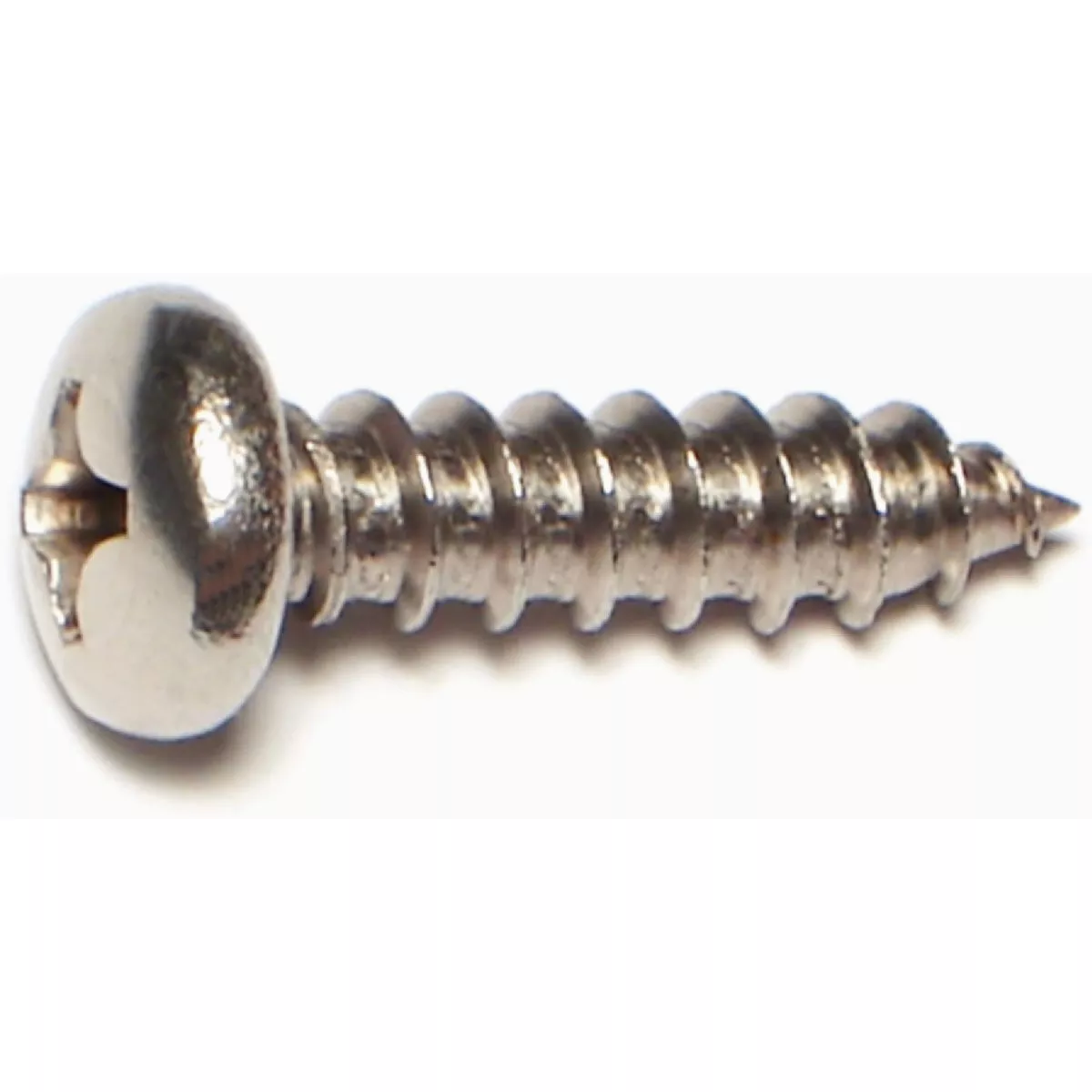 Midwest Fastener #14 x 1 In. 18-8 Stainless Steel Phillips Pan Head Sheet Metal Screws (1 Ct.)-