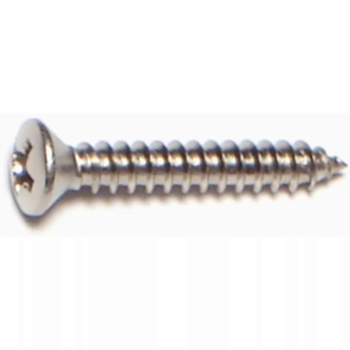 Midwest Fastener #4 x 3/4 In. 18-8 Stainless Steel Phillips Oval Head Sheet Metal Screws (1 Ct.)-