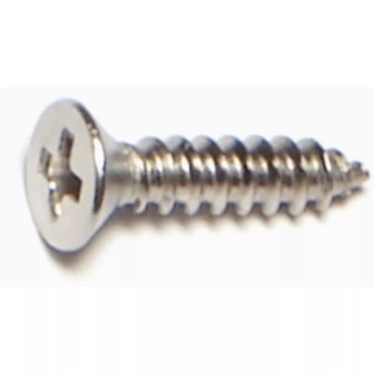 Midwest Fastener #4 x 1/2 In. 18-8 Stainless Steel Phillips Flat Head Sheet Metal Screws (1 Ct.)-