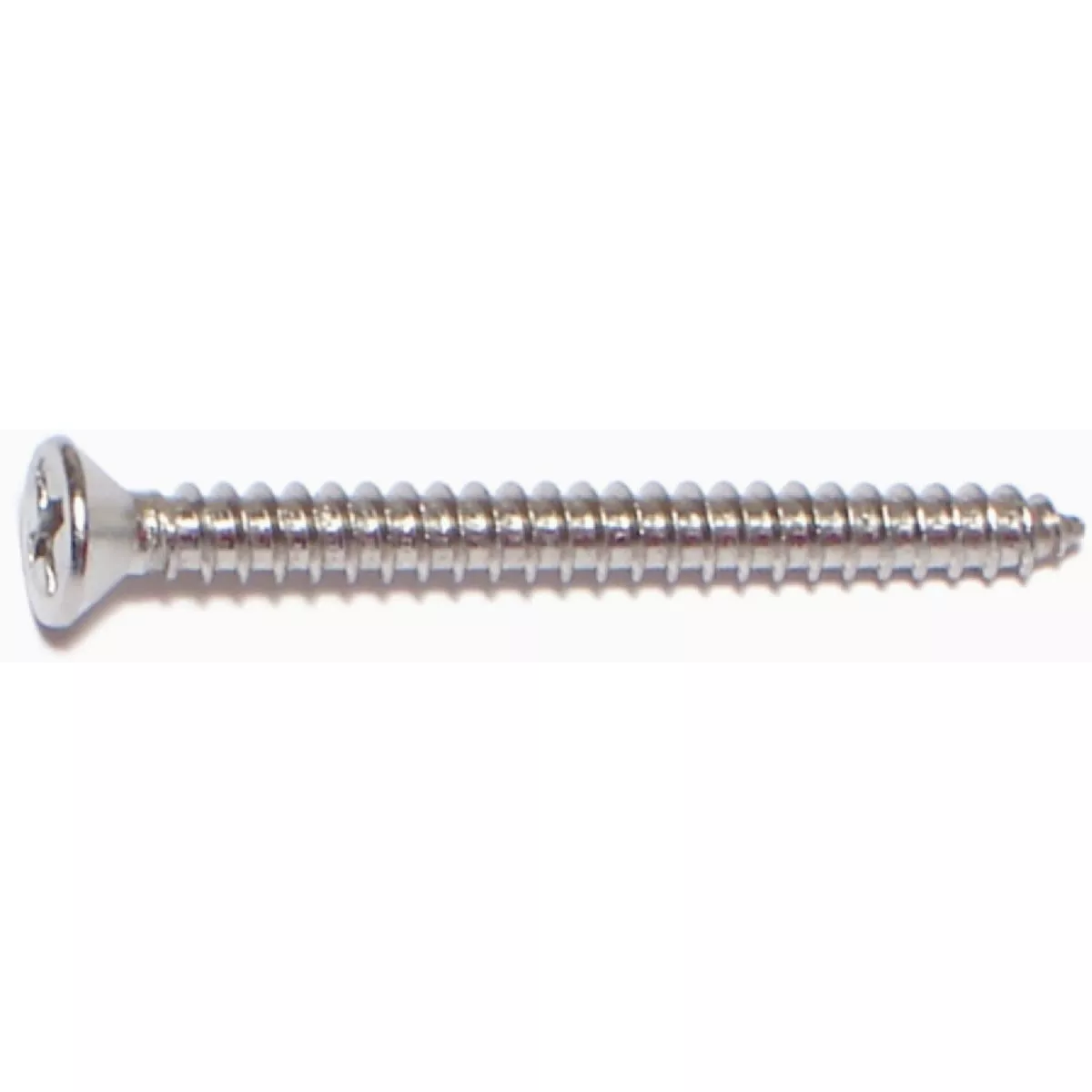 Midwest Fastener #6 x 1-1/2 In. 18-8 Stainless Steel Phillips Flat Head Sheet Metal Screws