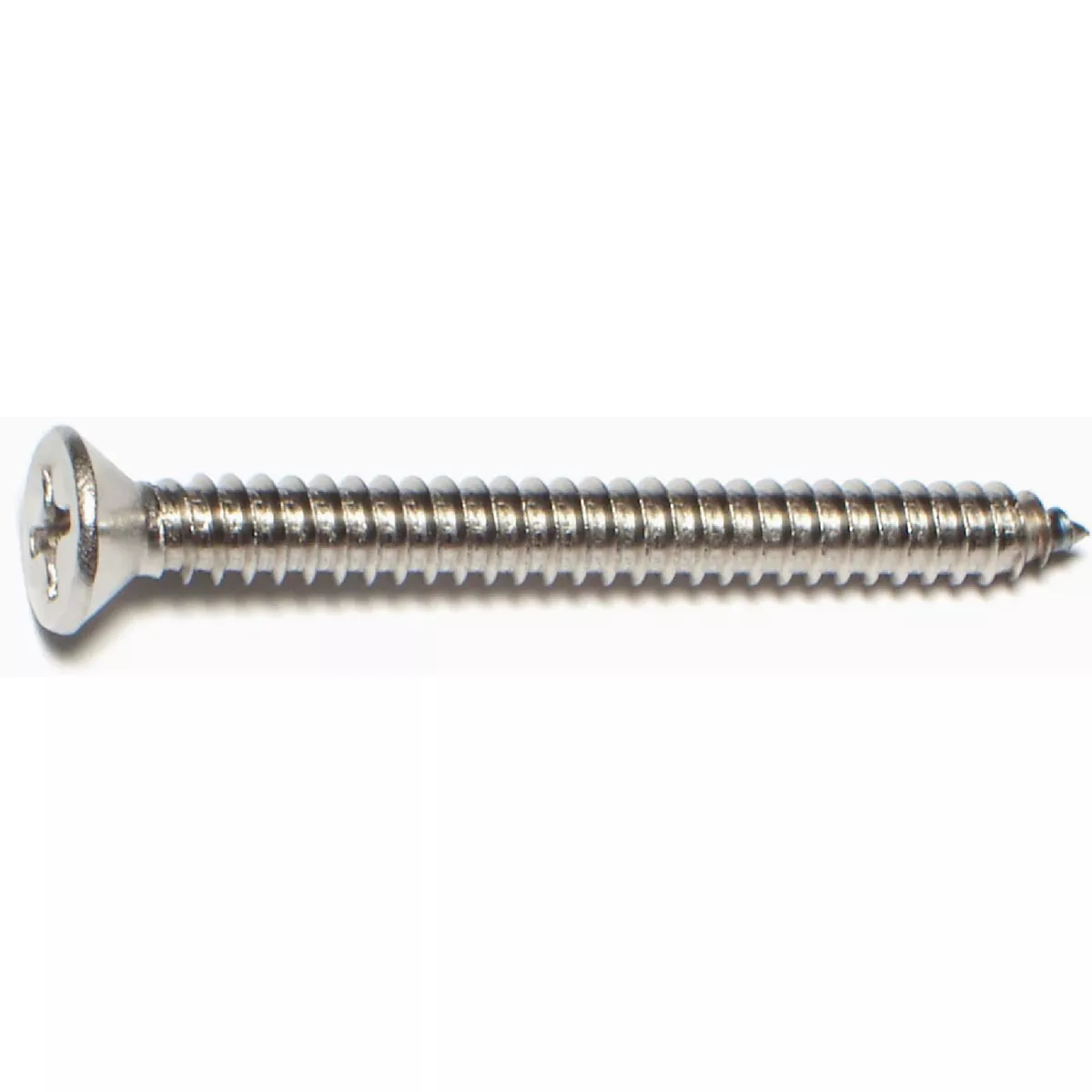 Midwest Fastener #14 x 2-1/2 In. 18-8 Stainless Steel Phillips Flat Head Sheet Metal Screws (1 Ct.)