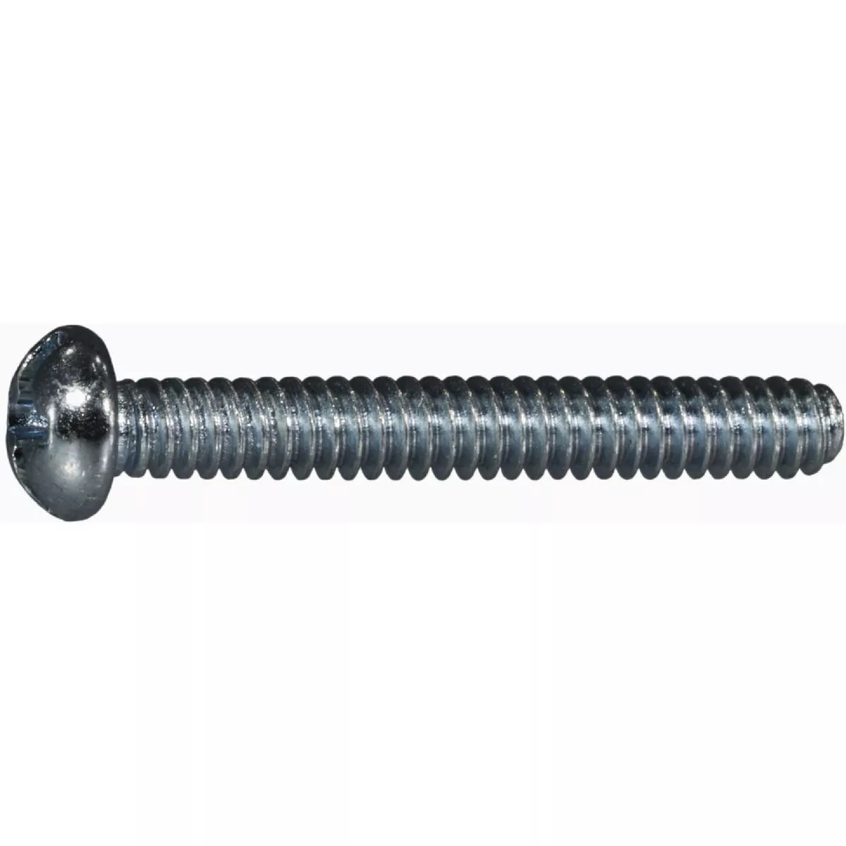 Midwest Fastener #6-32 x 1 In. Zinc Plated Steel Coarse Thread Combo Round Head Machine Screws (1 Ct.)-
