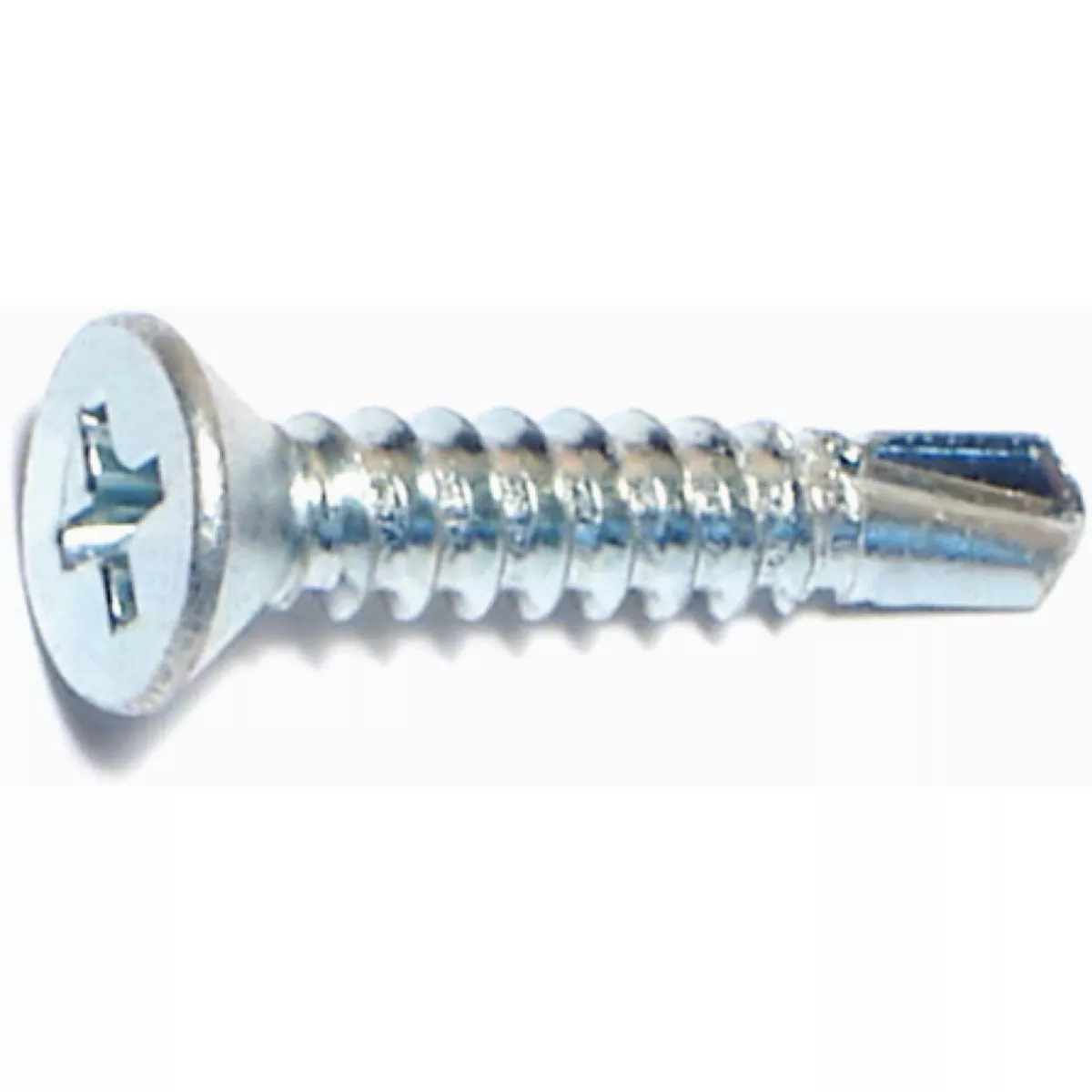Midwest Fastener #10-16 x 1 In. Zinc Plated Steel Phillips Flat Head Self-Drilling Screws (1 Ct.)